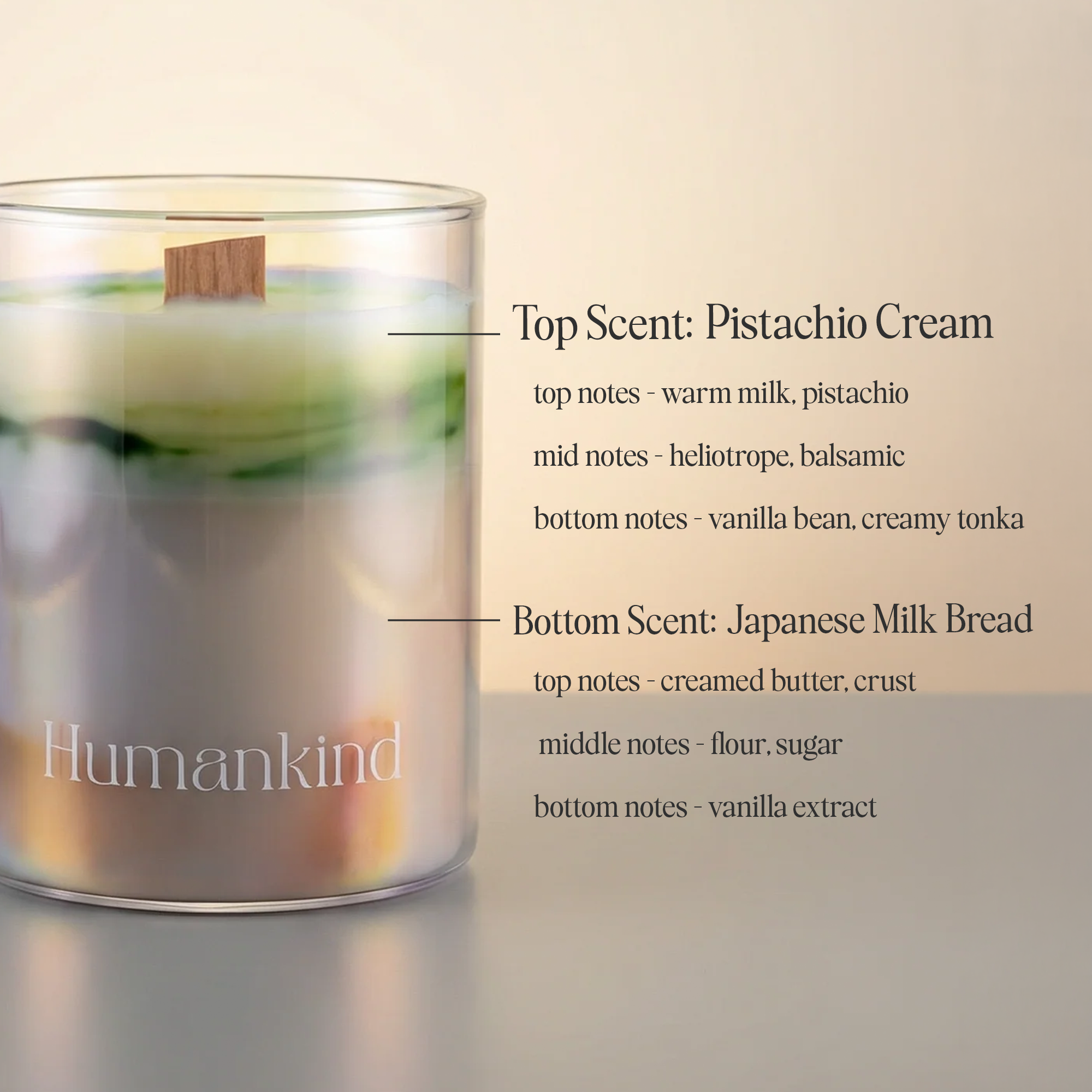 Pistachio Cream & Japanese Milk Bread Candle — 6oz