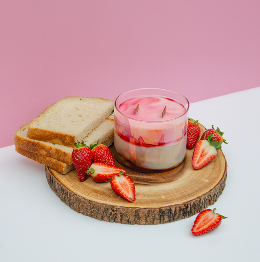 Strawberries and Sourdough Candle